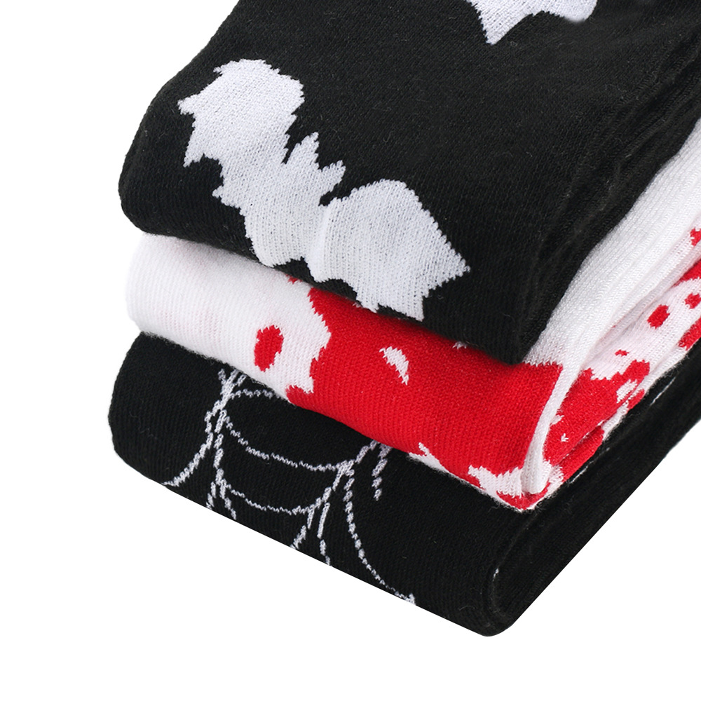 Halloween Over Knee Socks With Print Design For Party